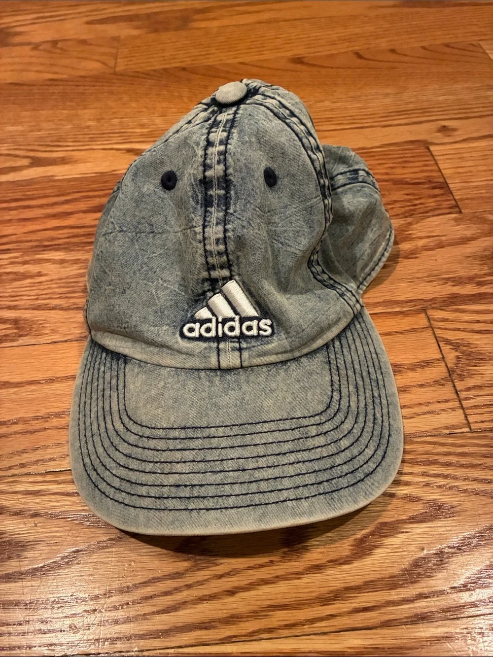 adidas Kids Washed Light Blue Baseball Cap